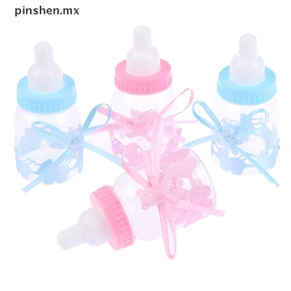 PINSHEN 2Pcs Baby Shower Gift Box Bottle Baptism Christening Brithday Party Favors Gift .