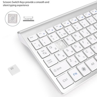 [precio De actividad] escritorio Slim G teclado inalámbrico silencioso para PC portátil teclado numérico negro