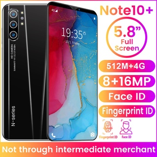 Note10+ Smartphone 5.8 Inch Screen Smartphone 512+4G Memory Support Dual Sim Card Multi-Touch Screen Phone (4)