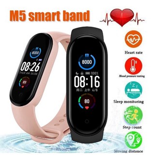 Reloj Inteligente M5 Para hombre con Monitor De presión Arterial/Monitor De frecuencia cardiaca/Monitor De presión Arterial/Rastreador De ejercicio/pulsera Inteligente 5 deportivo Para Ios/Android