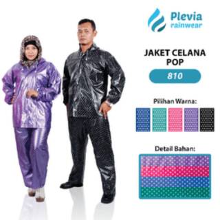 Plevia Rain JAS/ajustes de lluvia Chamarra pantalones/POLKADOT ajustes de lluvia