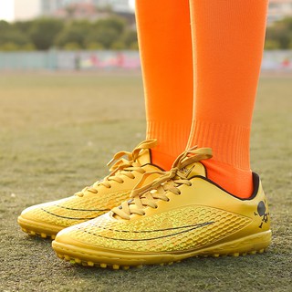 TF zapatos de FUTSAL zapatos/ KASUT FUTSAL/fútbol (oro/naranja) fútbol/zapatos deportivos (2)