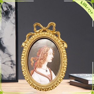 marco de fotos dorado vintage, adornado antiguo marco de fotos de boda para dormitorio, sala de estar, oficina, pantallas en la mesa
