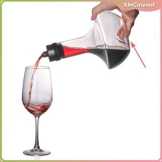 [listo stock] sofisticado vino tinto decantador de mano soplado libre de cristal, 1500 ml de capacidad, aireador de vino tinto, regalos y accesorios de vino,