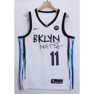 2021 nueva nba jersey brooklyn nets no.11 irving city edition blanco baloncesto jersey