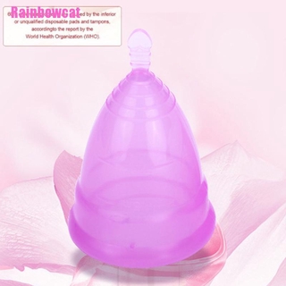 <Rainbowcat> Female Reusable Silicone Menstrual Cup Period Feminine Soft Moon Cups