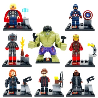 Figuras Lego Avengers Hulk Iron Man Capitan America Thor Black Widow Hawkeye