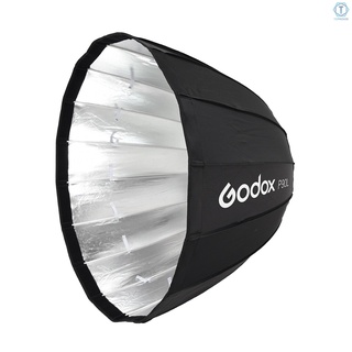 T Godox P90L 90cm Deep Lightweight parabólico Softbox con Bowens adaptador anillo para varias marcas de Bowens montaje estudio luz Flash Monolight