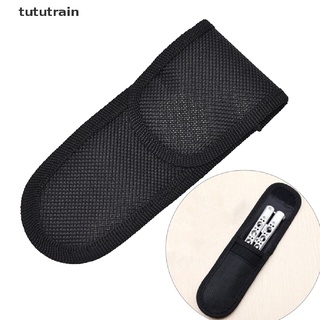 tututrain - funda de nailon negro para cuchillo plegable, herramienta de cinturón, soporte de linterna mx