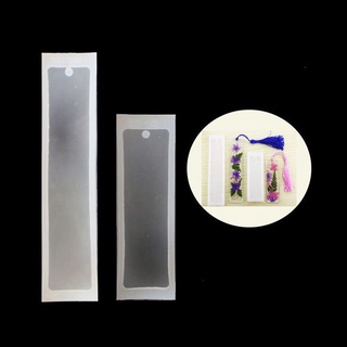 Dudu 2 piezas rectángulo de silicona marcapáginas molde de resina epoxi joyería DIY artesanía silicona transparente molde Kit de joyería herramientas