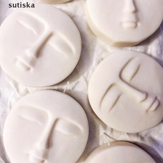 sutiska escarchada vela de silicona molde simple diseño facial aromaterapia vela molde mx