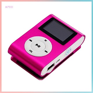 Metal Clip Digital Mini MP3 Player With LCD Screen Support TF Card USB 2.0 (2)