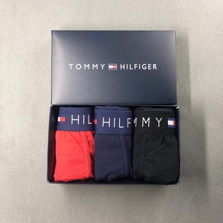 Boxer Men's Underwear3PCS TOMMY HILFIGER cotton four corners new man made pure gift boxes (1)