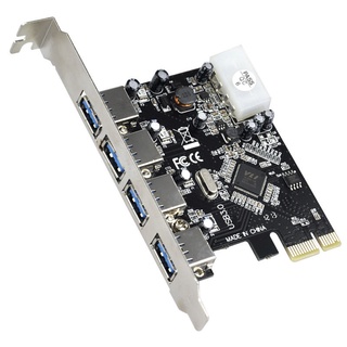 Super Fast USB 3.0 PCI-E PCIE 4 Puertos Express Tarjeta De Expansión Adaptador Nuevo YxcBest (4)
