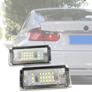 parentswan 2Pcs Waterproof Bright Car LED License Number Plate Lamps Light for BMW E46 4D (98-03)