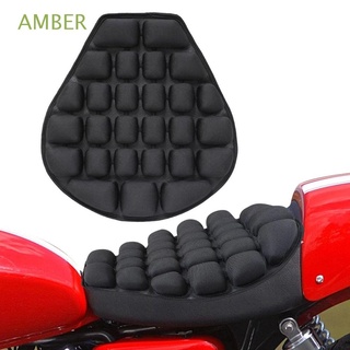 AMBER Accesorios para motocicletas Asiento de aire para motocicleta Almohadilla de esponja de moto Almohadilla 3D Funda de asiento de motocicleta Antideslizante Alivianador de presión Cojín de asiento ergonómico Almohadilla de aire/Multicolor (1)