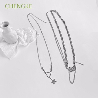 CHENGKE Elegante Cintura de piedra de Rin BREW Cadena madre - abdominal Cinturón de mariposa Punk Aleación Ajustable Accesorios de cinturón Metal Simple Coreano