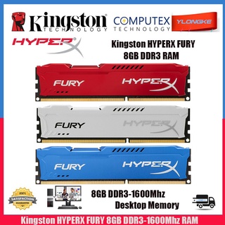 Kingston HyperX FURY 8GB PC3-14900U DDR3 1866Mhz DIMM 240Pin RAM memoria de escritorio