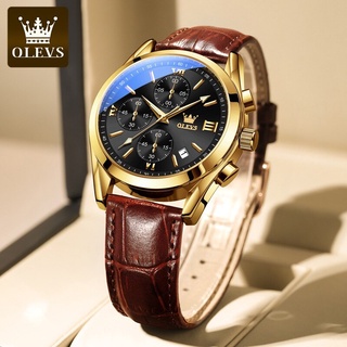 21年热销21Nuevo reloj de marca Olevs venta al por mayor de comercio exterior multifuncional tres ojos y seis agujas reloj deportivo para hombre I8oT