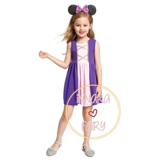 Vestidos infantiles - vestido de princesa - vestido Rapunzel - disfraces 2T - 8T - 4-5 años