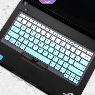 Cubierta de piel de teclado de silicona suave TPU Película antipolvo para Lenovo ThinkPad T480 T480S T490 T495 E480 E490 14 pulgadas con Thinkpad P43s Silicona TPU-RAIN