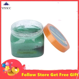 Yiyicc Melao suave exfoliante cuerpo exfoliante crema eliminación de la piel muerta exfoliante hidratante 510g