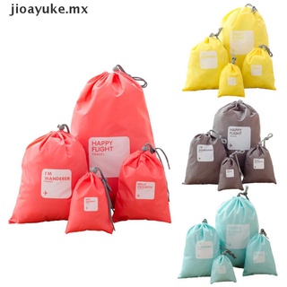 JIO 4pcs/set Travel Shoe Laundry Bag Household Waterproof Pouch Storage Bags .