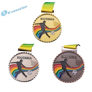 Kvecation - medalla de recompensas de fútbol, plata dorada, cobre, deportes, larga duración, medallas persistentes