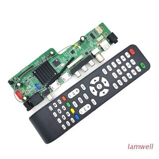 iam ms368v3.0 quad core web television placa base con control remoto lcd driver board soporte wifi rj45 usb2.0