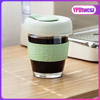 [good] 350 ml taza de café reutilizable anti-cracking vidrio reciclable taza de agua potable botella de agua fría/calor botella de leche de vidrio (9)
