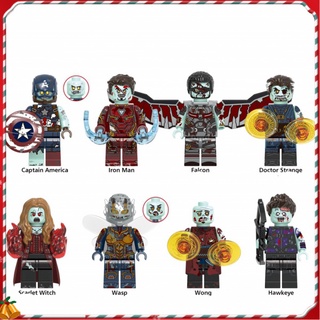 Juguete De Montaje Para Niños Iron Man Doctor Strange Minifigura Lego Vengadores Spiderman Marvel