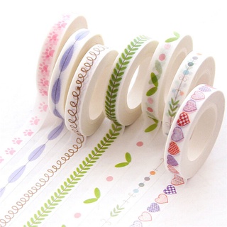 {FCC} Cinta adhesiva de papel de 7 mm*10 m/cinta adhesiva delgada/cinta decorativa para dividir la línea de tablero