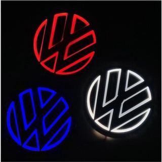 Coche Delantero Centro 5D Luz LED Para Volkswagen VW Bora CC Scirocco Sharan Touran Lavida Sagitar Emblema Trasero Adhesivo