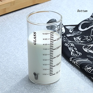 [DOT] Taza de leche graduada de diseño de escala clara de vidrio de borosilicato multiusos taza de agua para niños (6)