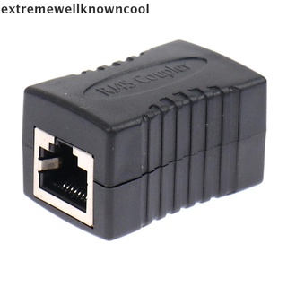 Ecmy LAN conector adaptador extensor RJ45 Ethernet Cable extensión convertidor caliente