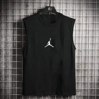 liu*Chaleco de verano de baloncesto AJ Trapeze Jordan de moda, camiseta suelta sin mangas, chaleco para hombre, Top de secado rápido para Fitness