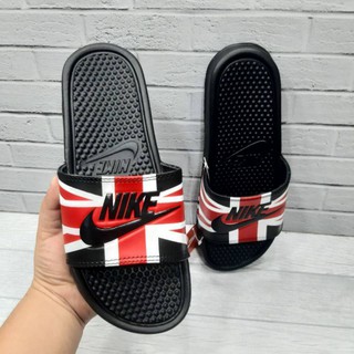 Nike slide sandalias londres negro bandera motivo