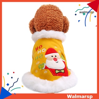 [Wmp] mascota invierno de dibujos animados perro gato navidad Santa Claus ropa cálida capa abrigo ropa ropa
