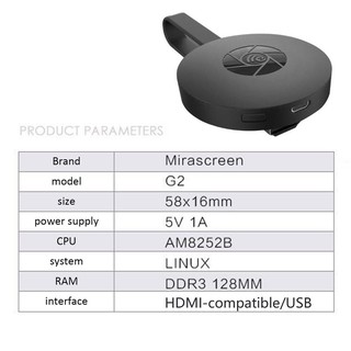 chromecast g2 tv streaming inalámbrico miracast airplay google chromecast hdmi dongle adaptador de pantalla (9)