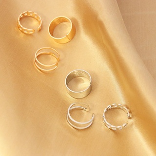 Anillos conjunto para mujeres hombres 2021 tendencia corea estilo pareja anillos Aesthatic Vintage para niña Grunge joyería regalo para hombres amigos