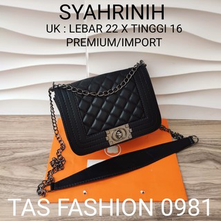 Jadashop Bag CHANELL BOY IMPORT PREMIUM BATAM bolsa de importación bolsa de cabestrillo SYAHRINI bolsa 0981