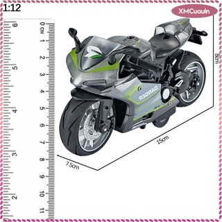 [listo stock] metal fundido a presión escala 1/12 deporte motocicleta modelo tire hacia atrás moto juguete simulación decoración modelo hobby navidad
