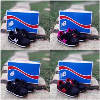 - zapatillas de deporte niños N3W B4LANCE negro adhesivo zapatos de niños