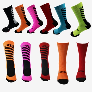 calcetines de ciclismo giro/calcetines deportivos transpirables para correr/ciclismo de montaña/calcetines de tubo medio