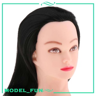 [12] cabeza de maniquí de fibra sintética cabello de 24,8 pulgadas de largo peinado cosmetología muñeca cabeza peluquería para cortar trenzado (9)