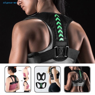 alyssa.mx corrector de esponja para espalda/soporte de hombros/corrector elástico para fitness