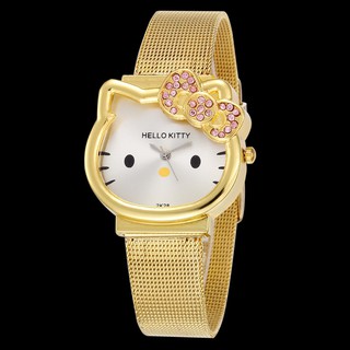 Hello Kitty precioso reloj de pulsera de dibujos animados para mujeres elegante reloj de cuarzo para niñas (9)