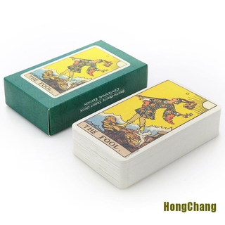 [HGCH] 78pcs English Version Tarot Cards Board Game Playing Cards For Party Cards Game LIV