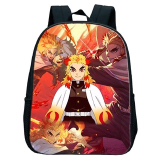 Hot Demon Slayer Anime Bookbags Bolsa De La Escuela Rengoku Kyoujurou Gráfico Niños Bolsas Mochila Suministros Escolares Para Niñas