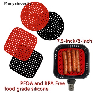 [Manysincerity] Air Fryer Liner Air Fryer Mat Non-Stick Silicone Fryer Basket For Air Fryers Hot Sale (1)